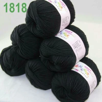 Sale 6 SkeinsX50gr Soft Cashmere Silk Velvet Baby Hand Knitting Crochet Yarn 18 - Image 1 of 4