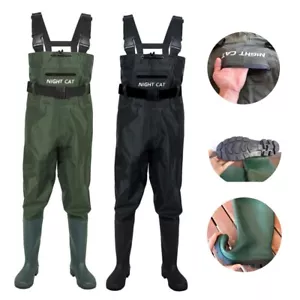 Hunting Waders Wader for Men with Boots Waterproof Chest Waders Fly Fishing - Picture 1 of 16