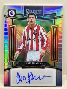Chris Kamara Auto Prizm 2023-24 Panini Select Premier League Sheffield United - Picture 1 of 4