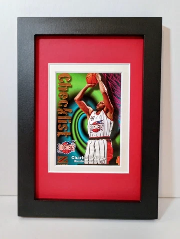 Charles Barkley Houston Rockets Display Custom Framed NBA Basketball Card Plaque Cover