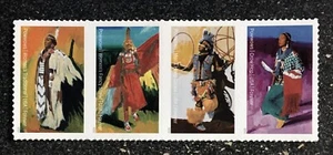 2025USA Forever - Powwows Native American Indian Culture - Horizontal Strip of 4 - Picture 1 of 3