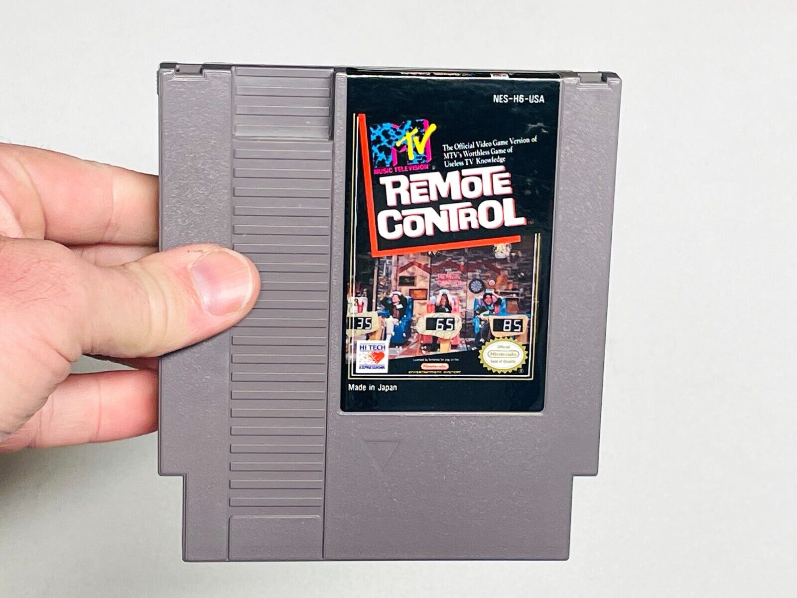 MTV Remote Control - Authentic Nintendo NES Game - Tested