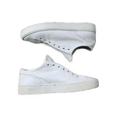 Whistles Leather White Folded Seamless Slip-on Trainers Size 36 - Image 1 of 4