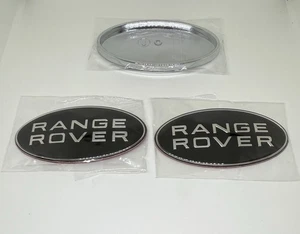 Logo Emblem Replacement Accessories For Range Rover 2 Pc Front Grille Badge New - Picture 1 of 7