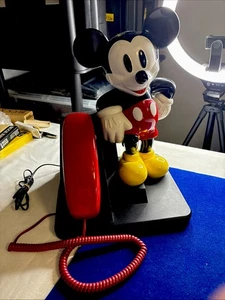 Vintage 90er Mickey Mouse Disney Telefon AT&T Festnetz Schreibtisch Drucktastentelefon  - Bild 1 von 12