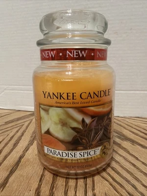 RETIRED Yankee Candle PARADISE SPICE 22oz Large Jar Candle W/Lid RARE HTF - Image 1 of 4