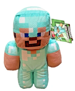 Mattel Minecraft Diamond Plüschtier 8 Zoll Steve 2025 NEU - Bild 1 von 4