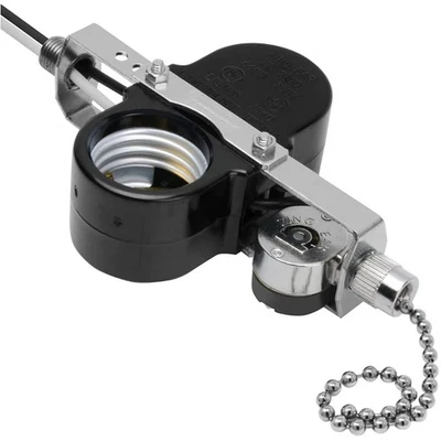 Zing Ear ZE-310D Universal Lampholder with Pull Chain for Ceiling Light Control - Image 1 of 4