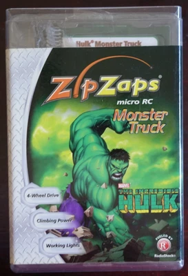 Zip Zaps INCREDIBLE HULK Micro RC Monster Truck NEW BOX Marvel Comics - Image 1 of 4