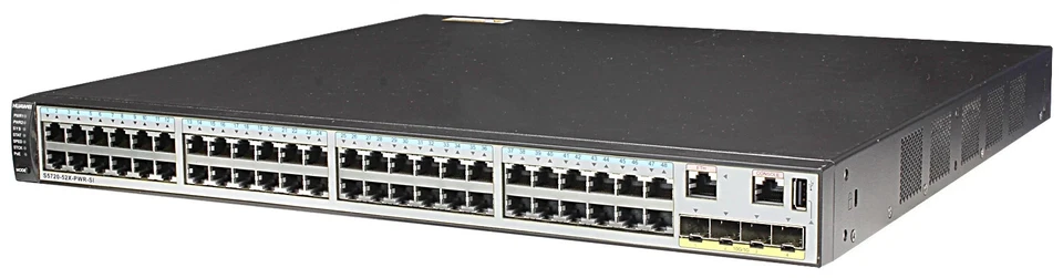 HUAWEI S5720-52X-PWR-SI-AC 48Ports PoE+ Gigabit 4Ports SFP+ 10Gbps Switch - Image 1 of 1