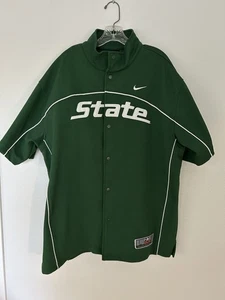 Nike Elite Vintage Michigan State Spartans Warm Up Shooting Jacke Herren Gr. Lrg SCHÖN - Bild 1 von 16