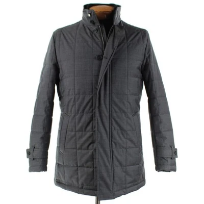 Cardinal of Canada NWOT Wool Quilted Jacket w/ Hood Size M (40 US) In Charcoal - Image 1 of 4