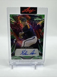 NOLAN RYAN 2023 Leaf Vibrance Green Shimmer /7 AUTO - Picture 1 of 2
