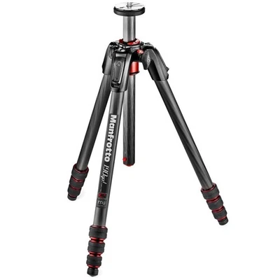 Manfrotto 190 Go! Trípode de 4 secciones de fibra de carbono serie M (MT190GOC4US) Foto 1 de 4