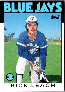 Tarjeta de béisbol 1986 Topps intercambiada Rick Leach #63T Toronto Blue Jays - Imagen 1 de 2