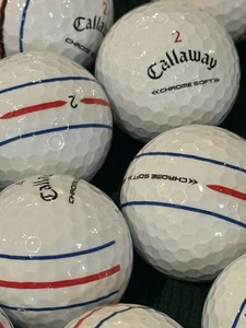 48 Mint AAAAA Callaway Triple Track Chrome Soft Golf Balls *ACTUAL PHOTOS* White - Picture 1 of 5