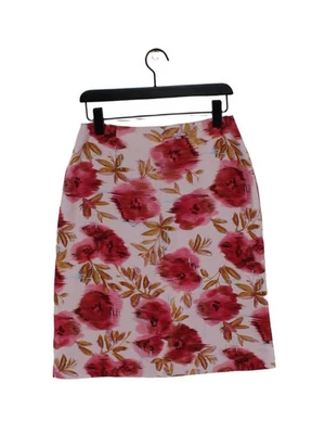 Patsy Seddon Women's Midi Skirt UK 12 Pink Floral Silk with Other Midi A-Line - Image 1 of 4