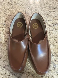 L.B. Zapatillas informales Evans Chicopee sin cordones para hombre marrón 2198 talla 11M nuevas sin caja - Imagen 1 de 7
