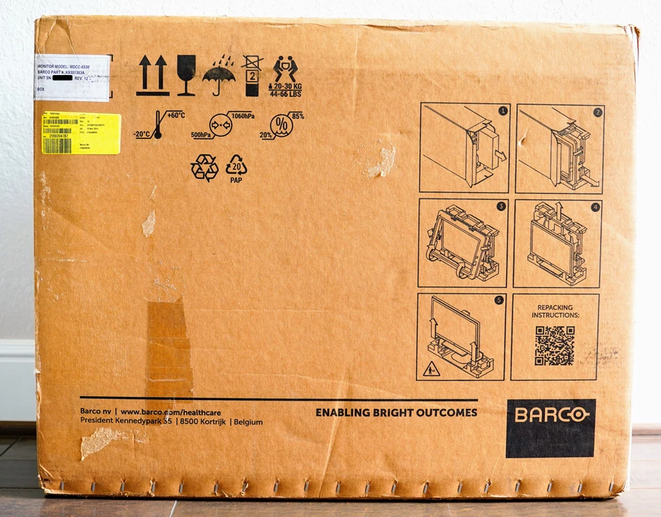 Barco Coronis Fusion 6MP MDCC-6530 MKII IPS 30" Radiology Monitor K9301636B - Image 1 of 4