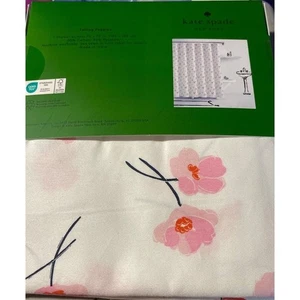 Kate Spade New York Duschvorhang fallende Pfingstrosen Blumendruck 72"x72" - Bild 1 von 3