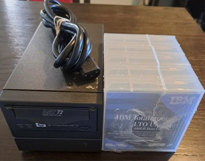 HP StorageWorks DAT 72 Digital Data Storage Ultrium Tape Drive, 5 NEW Cartridges - Image 1 of 4