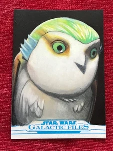 Topps Star Wars sketch card Morai ( Ahsoka Tano  ) by Carlos Cabaleiro - Picture 1 of 2
