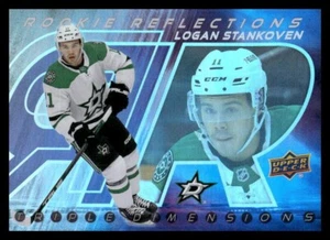 2024-25 UD Extended Rookie Reflection Logan Stankoven Stars - Imagen 1 de 2