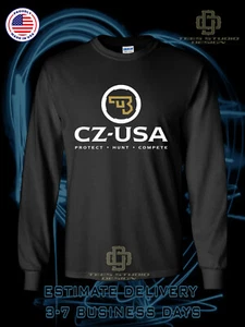 Camiseta de manga larga para hombre CZ-USA Protect Hunt Compete American Dotees - Imagen 1 de 4