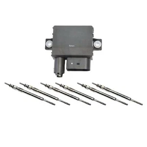 FOR BMW 3/5/7 SERIES X5 X6 3.0d GLOW PLUG RELAY CONTROL UNIT MODULE & PLUGS - Picture 1 of 4
