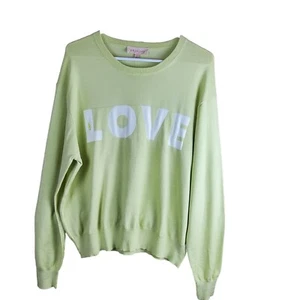 Philosophy Long Sleeve Viscose Blend Love Sweater Pastel Green Women’s Size L - Picture 1 of 9