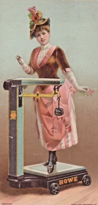 Howe Scales 1890s Paper Trading Card Advertising A11jj - Picture 1 of 2