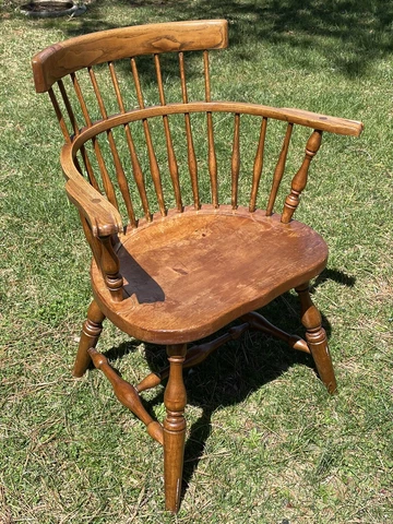 Vintage Stickley Furniture Comb Back Chair Windsor Cover