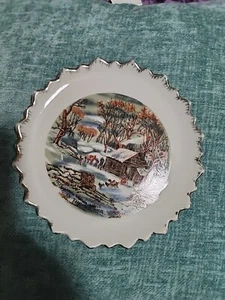 Sammelteller - Canadian Wilderness - Currier & Ives Stil - 7 Zoll - Bild 1 von 6