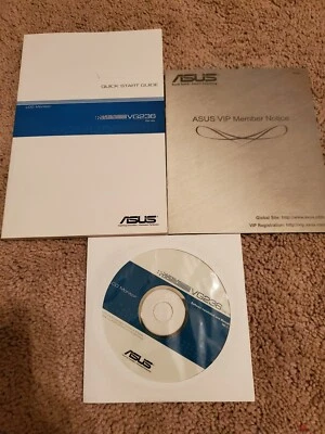ASUS VG236 Series Quick Start Guide and software installation disc - Image 1 of 2