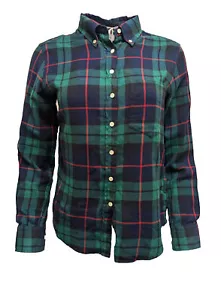 GANT RUGGER Women's Forest Green Her Flannel Shirt 432385 Size Small - Picture 1 of 1