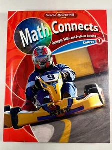 Math Connects, Course 1, Student Edition Glencoe/McGraw-Hill 2007 0078740428 - Imagen 1 de 5