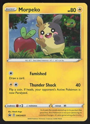 Morpeko LP SWSH031 SWSH: Sword & Shield Promo Cards Pokemon Card - Image 1 of 2