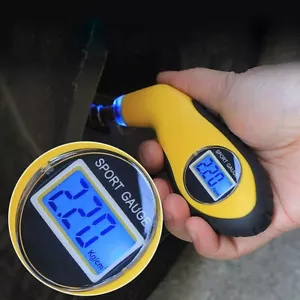 Digital Bike Motorcycle Car Tire Air Pressure Gauge Meter Manometer Tester Tool - Picture 1 of 9