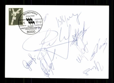 UDSSR Ruder WM 1981 Achter Weltmeister 9x Original Signiert + A 241310 - Bild 1 von 2