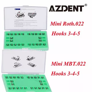 Dental Orthodontic Self Ligating Bracket Brace Roth/MBT 022/018 With Buccal Tube - Picture 1 of 10