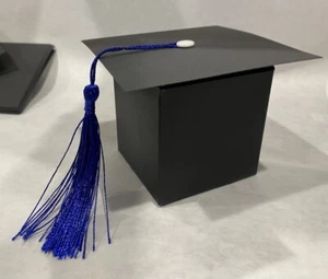 12Pcs DIY Graduation Paper Hats About 2.5 Inches Tall Decoration Party Tassels - Picture 1 of 11