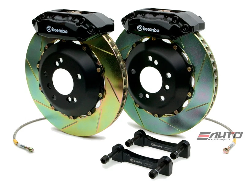 Brembo Delantero GT BBK Freno 4piston Caliper Negro 328x28 Ranura Rotor RX8 RX-8 04-11 Foto 1 de 1