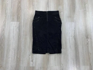 Womens denim skirt Diesel Size 27 Color Black - Picture 1 of 11