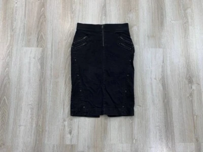 Mujer Falda Vaquera Diesel Talla 27 Color Negro Foto 1 de 4