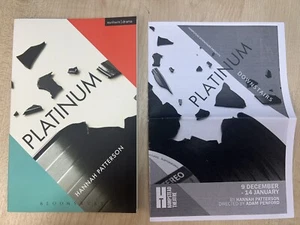 Platinum Hannah Patterson Meuthen Drama Book & Programme Hampstead Theatre - Picture 1 of 1