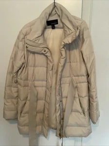 Modische warme Damen Daunenjacke von Mango Suit beige Größe L / 40 stylisch - Bild 1 von 4