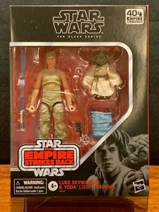 Figuras de 6" Star Wars Black Series ESB LUKE SKYWALKER & YODA Jedi Training D4 - Imagen 1 de 13