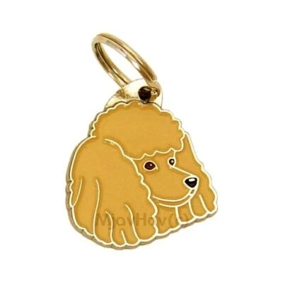 Dog name ID Tag,  Poodle, Personalized, Engraved, Handmade, Charm - Image 1 of 4