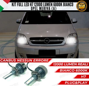 KIT FULL LED OPEL MERIVA A H7 ANABBAGLIANTI 6000K BIANCO 12000 LUMEN 100% CANBUS - Picture 1 of 11