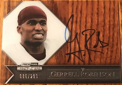 2012 Press Pass Showcase Autograph Gerrell Robinson SC-GR #’d 086/299 - Image 1 of 2
